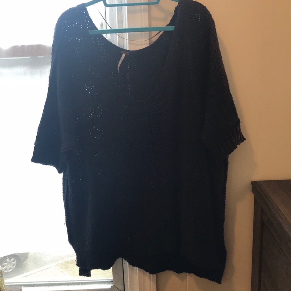 Medium black knitted Free People sweater